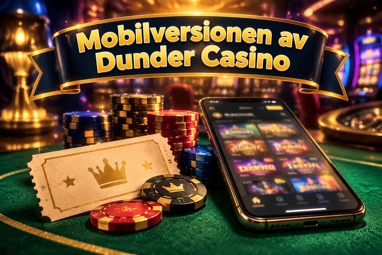 Mobilversionen av Dunder Casino