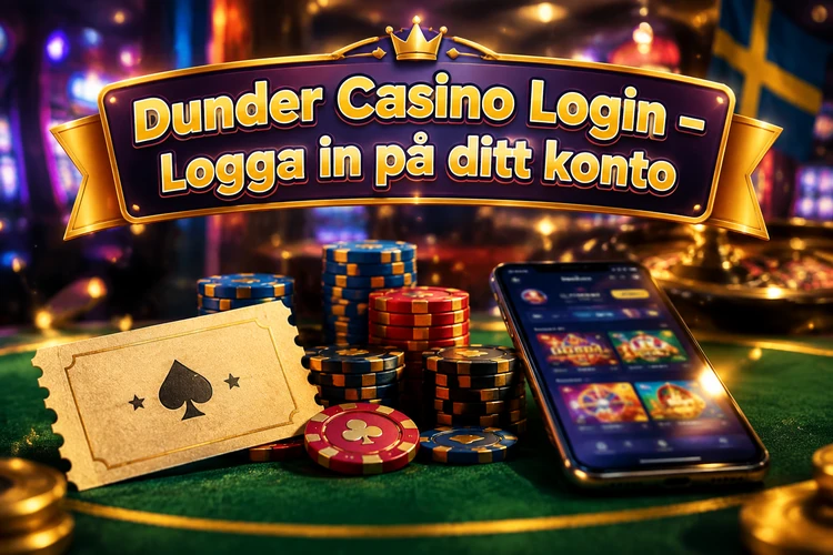 Dunder Casino Login - Logga in på ditt konto