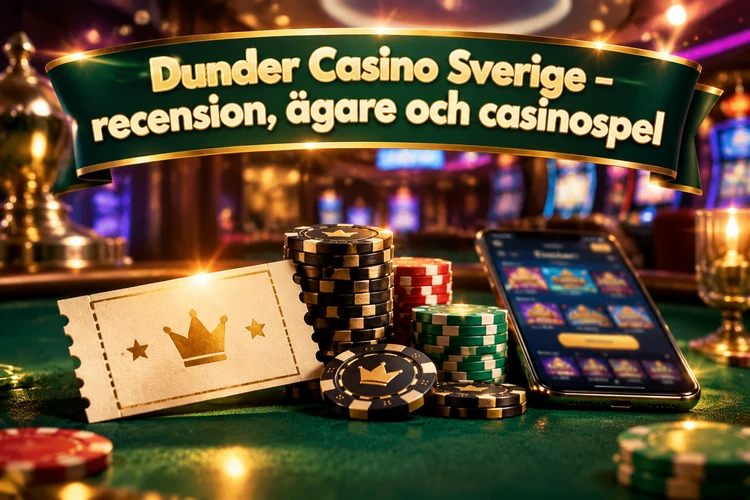 Dunder Casino Sverige - recension, ägare och casinospel